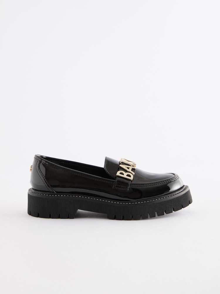 Baker by Ted Baker Girls Patent Chunky Black Loafers - Image 2 of 6
