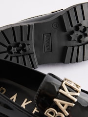 Baker by Ted Baker Girls Patent Chunky Black Loafers - Image 6 of 6