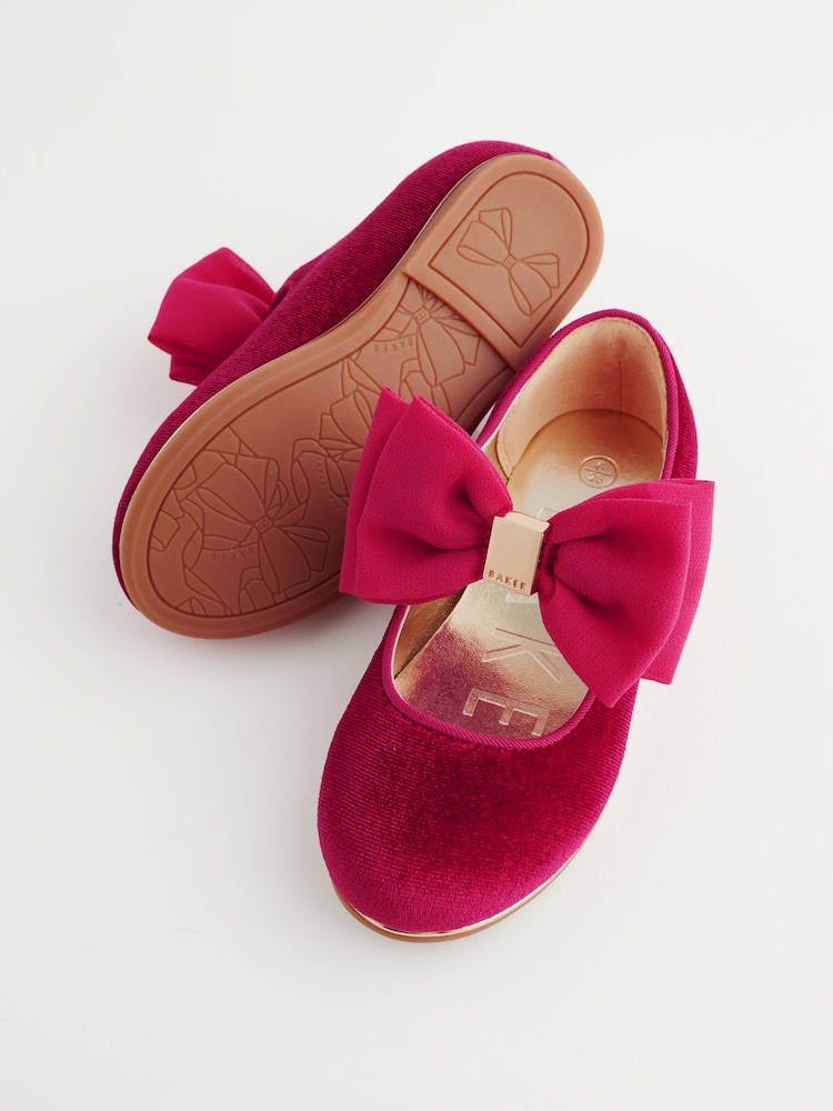 Baker by Ted Baker Girls Mary Jane Bow Occasion Shoes - Image 4 of 7