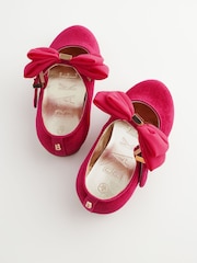 أحمر - حذاء للمناسبات بتصميم Mary Jane مزيّن بفيونكة للبنات من Baker by Ted Baker - Image 5 of 7