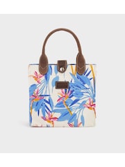Osprey London The Small Wells Canvas & Leather Lunch Tote Bag - Image 1 of 4