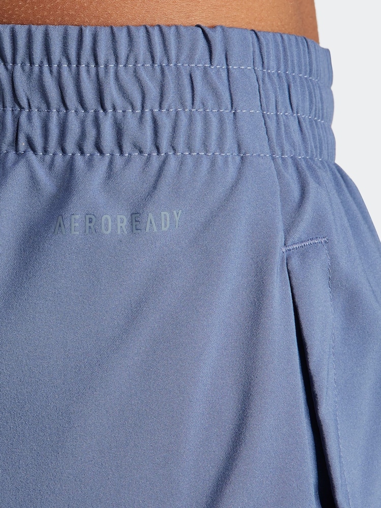 adidas Blue Aeroready Made For Training Minimal 2-In-1 Shorts - Image 5 of 6