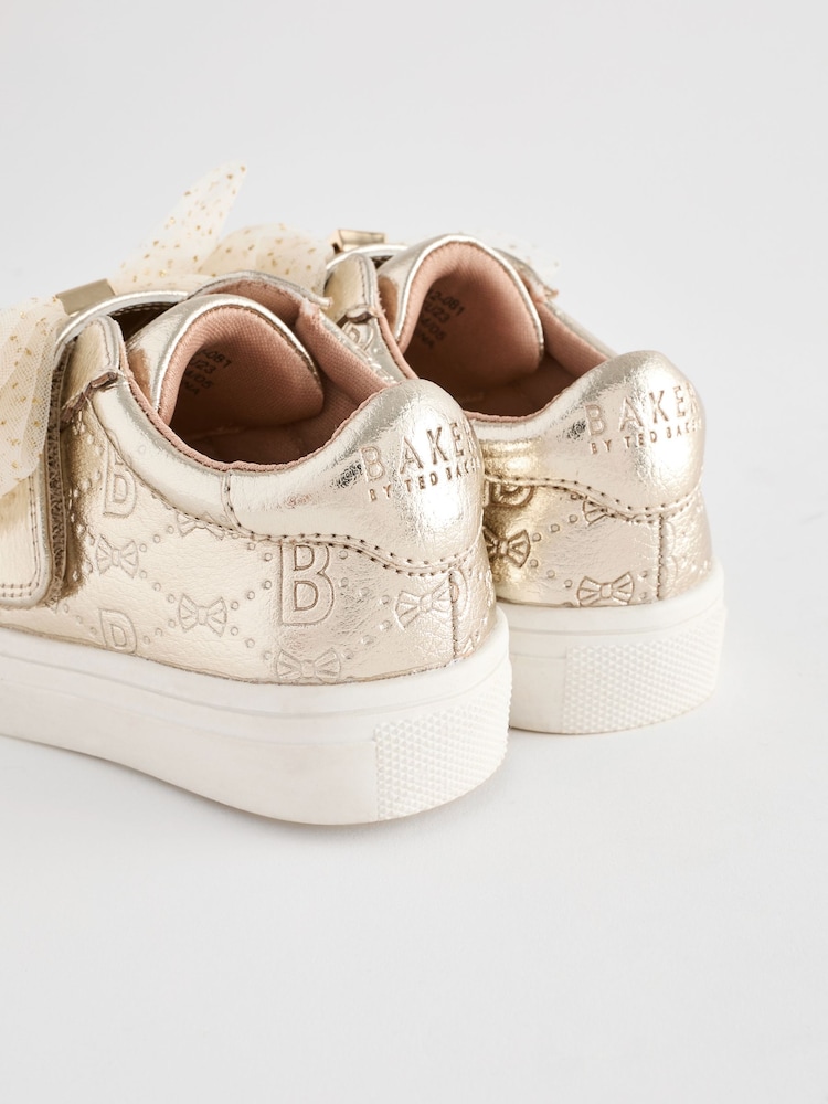 Baker by Ted Baker Girls Organza Bow Trainers - Image 5 of 6
