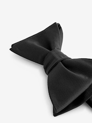 Black Signature Self Tie Silk Bow Tie - Image 6 of 6