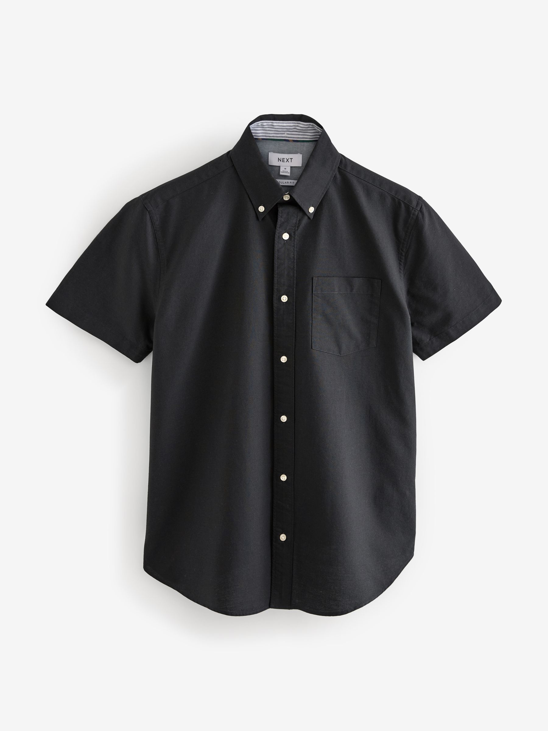 Buy Black Regular Fit Short Sleeve Oxford Shirt from Next USA
