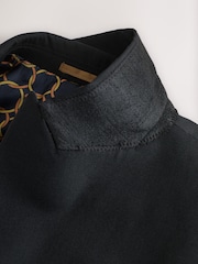 Black Slim Fit Tuxedo Suit: Jacket - Image 10 of 12