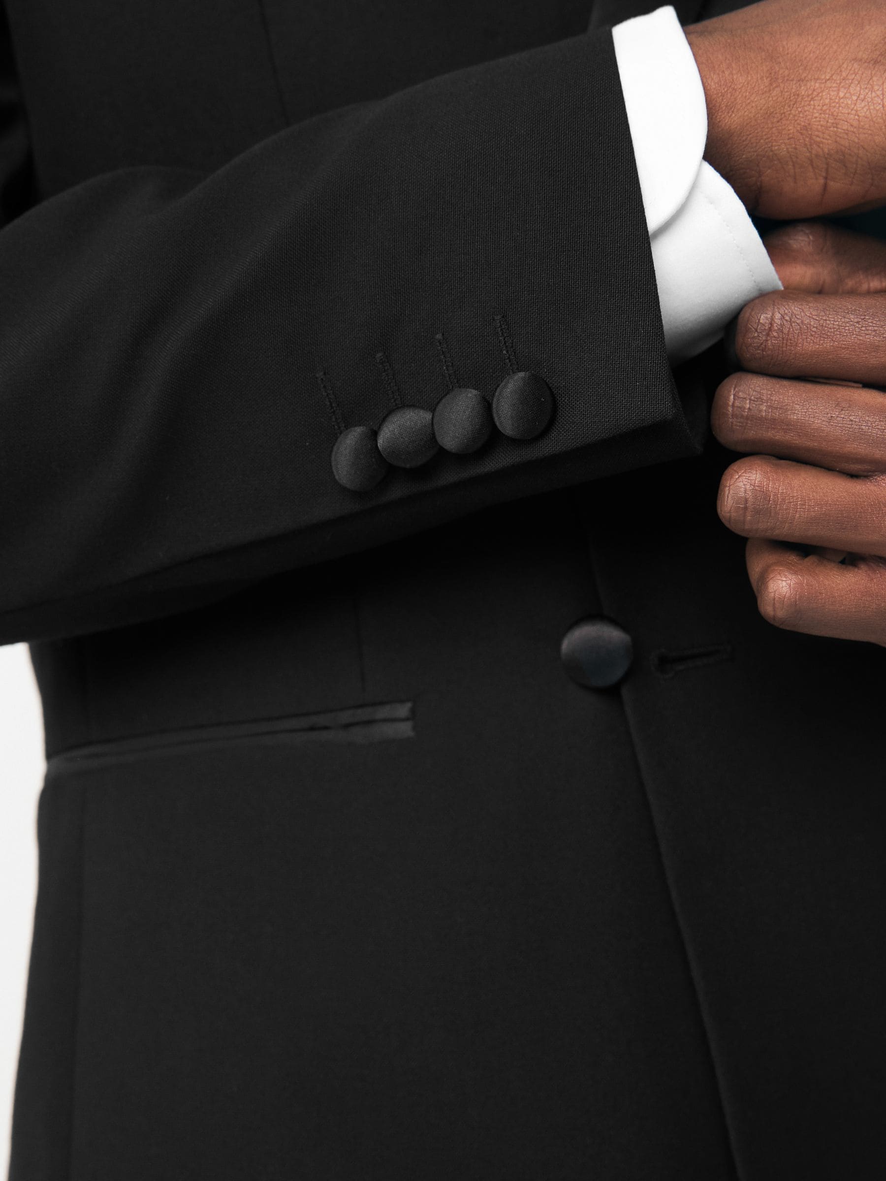 Buy Black Slim Fit Tuxedo Suit: Jacket from Next USA