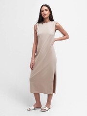 Barbour® International Renton Stretch Cotton Midi Dress - Image 1 of 7