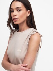 Barbour® International Renton Stretch Cotton Midi Dress - Image 4 of 7