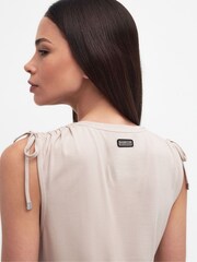 Barbour® International Renton Stretch Cotton Midi Dress - Image 5 of 7