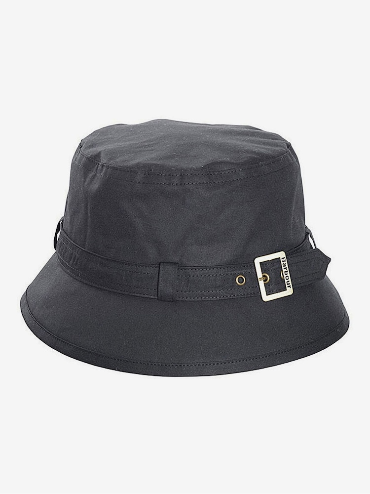 Barbour® Black Kelso Wax Belted Hat - Image 1 of 1 Barbour® Black Kelso Wax Belted Hat - Image 1 of 1