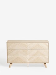 Natural Anderson Oak Effect 6 Drawer Chest of Drawers - Image 6 of 8