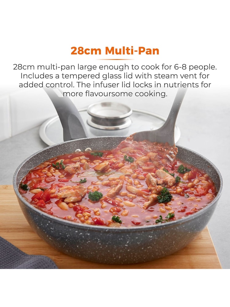 Tower Grey Forged Multi Pan With Cerastone Coating - Image 1 of 5