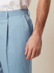 Light Blue Regular Fit Motionflex Stretch Suit Trousers - Image 4 of 9
