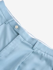 Light Blue Regular Fit Motionflex Stretch Suit Trousers - Image 7 of 9