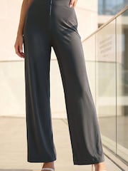 Roman Grey Wide Leg Trousers - Image 2 of 4