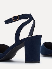 Linzi Blue Larsa Wide Fit Pointed Toe Court Shoes - Image 4 of 5