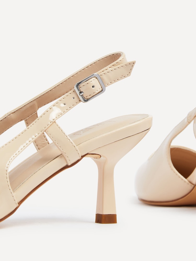 Goli - Linzi Dionne Slingback Pointed Toe čevelj ali škorenj z visoko, ozko peto, ukrivljeno pod čevelj - Slika 5 iz 5