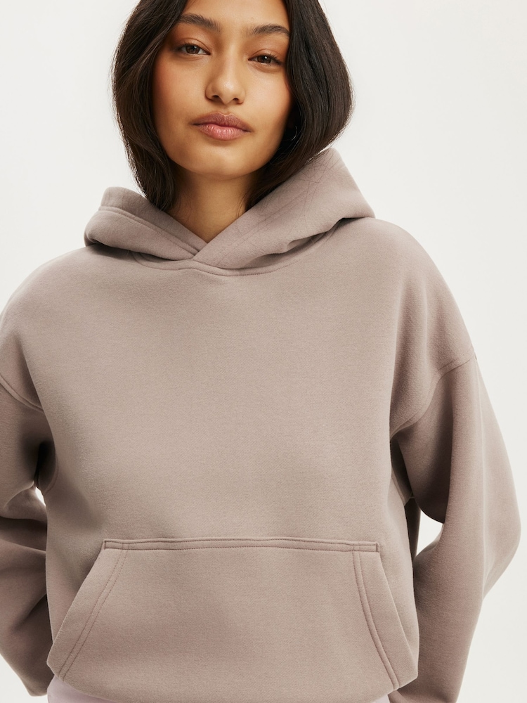 Natur - Cotton On weit geschnitten Fleece-Hoodie - Bild 4 von 4 Natur - Cotton On weit geschnitten Fleece-Hoodie - Bild 4 von 4