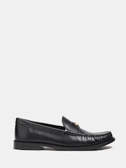 COACH Black Jolene Leather Loafers - Image 1 of 6