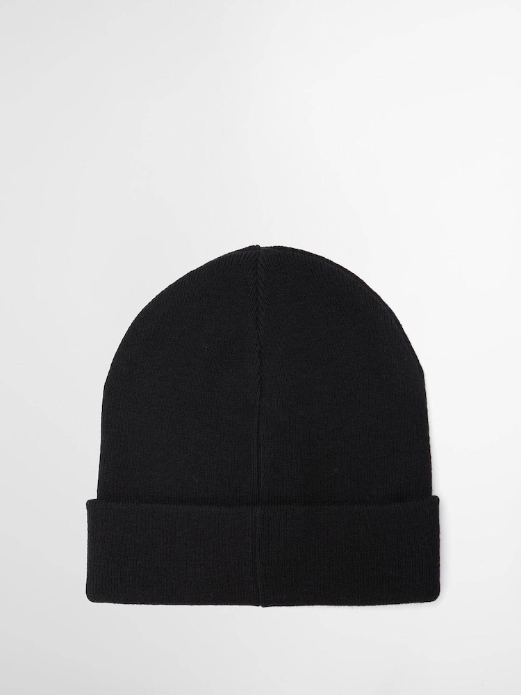Barbour International Black Sensor Legacy Beanie Hat - Image 2 of 3