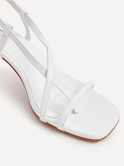 Linzi White Roxanne Strappy Square Toe Heels - Image 3 of 5