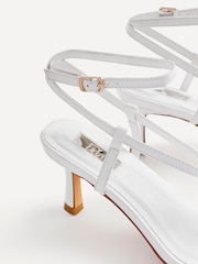 Linzi White Roxanne Strappy Square Toe Heels - Image 4 of 5