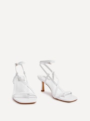 Linzi White Roxanne Strappy Square Toe Heels - Image 5 of 5
