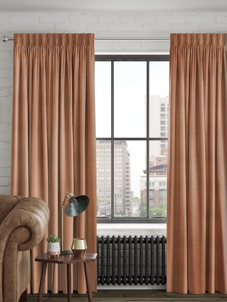 Rust Brown Voyage Maison Jasper Made To Measure Curtains - Image 1 of 8