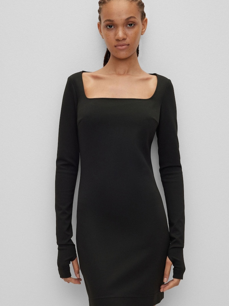 HUGO Kordella Black Dress - Image 2 of 5 HUGO Kordella Black Dress - Image 2 of 5