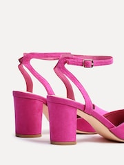 Linzi Pink Larsa Wide Fit Pointed Toe Court Shoes - Image 4 of 5