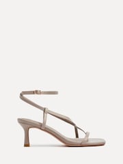 Linzi Natural Roxanne Strappy Square Toe Heels - Image 3 of 6