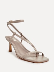Linzi Natural Roxanne Strappy Square Toe Heels - Image 4 of 6