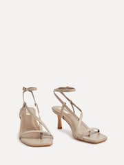 Linzi Natural Roxanne Strappy Square Toe Heels - Image 5 of 6