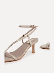 Linzi Natural Roxanne Strappy Square Toe Heels - Image 6 of 6