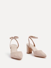 Linzi Nude Larsa Wide Fit Pointed Toe Court Shoes - Image 3 of 5