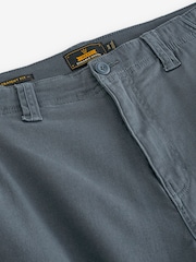 Blue Straight Fit Cotton Stretch Cargo Trousers - Image 10 of 11