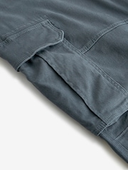 Blue Straight Fit Cotton Stretch Cargo Trousers - Image 11 of 11