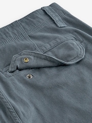 Blue Straight Fit Cotton Stretch Cargo Trousers - Image 8 of 11