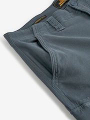 Blue Straight Fit Cotton Stretch Cargo Trousers - Image 9 of 11