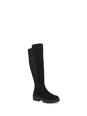 Carvela Dash 50/50 Suede Knee High Black Boots - Image 3 of 4