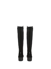 Carvela Dash 50/50 Suede Knee High Black Boots - Image 4 of 4