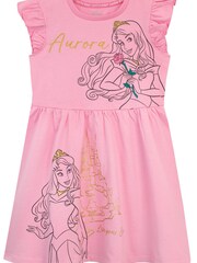 Character Pink Rapunzel Disney Princess 100% Cotton Dress - Image 1 of 2