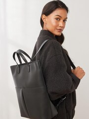 Black Multi Strap Laptop Rucksack - Image 1 of 8