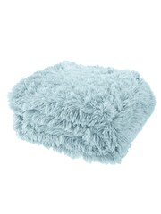Catherine Lansfield Blue So Soft Cuddly Throw - Image 5 of 5
