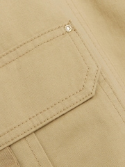 River Island Brown Beige Self Belt Cuffed Cargo Trousers - Image 4 of 4