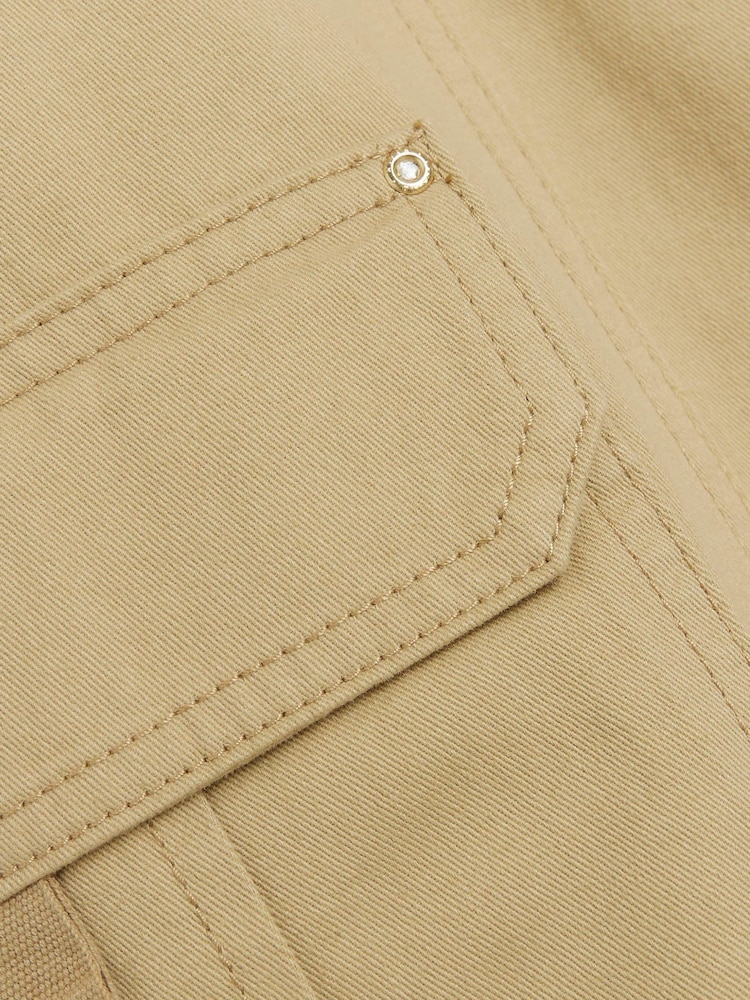 River Island Brown Beige Self Belt Cuffed Cargo Trousers - Image 4 of 4 River Island Brown Beige Self Belt Cuffed Cargo Trousers - Image 4 of 4