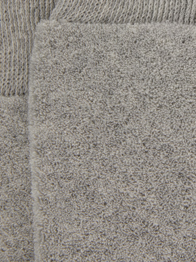 Reiss Grey Melange Alers Cotton Blend Terry Towelling Socks - Image 3 of 3