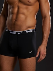 Nike Grey Everyday Cotton Stretch Trunks 3 Pack - Image 4 of 5