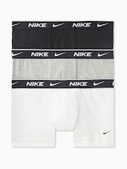 Nike Grey Everyday Cotton Stretch Trunks 3 Pack - Image 5 of 5